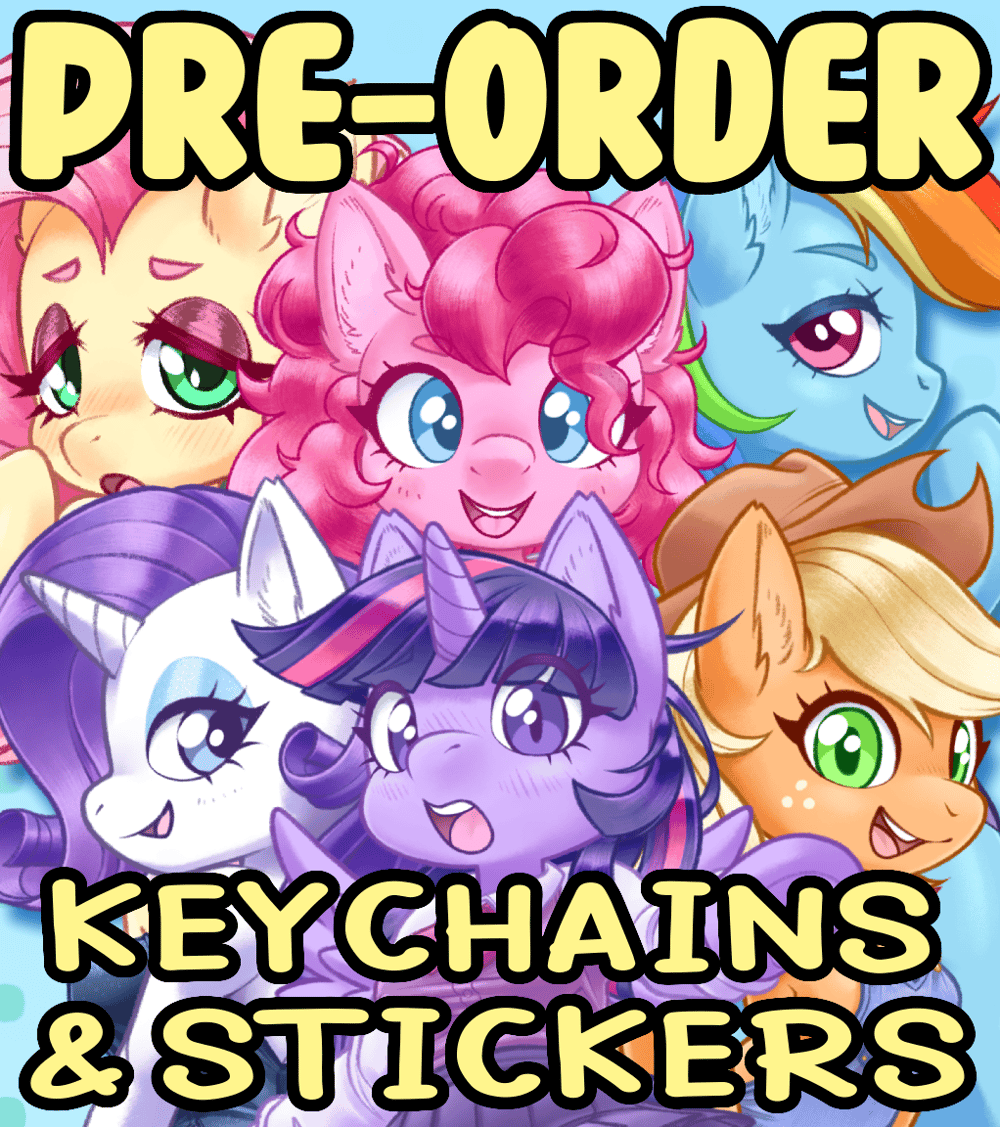 PRE-ORDER - Pony Keychains and Stickers
