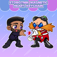 Stobotnik Magnetic Heart Keychain