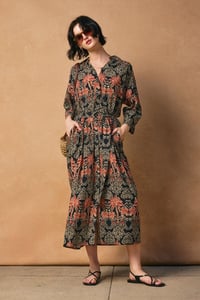 Image 2 of Midnight Palm Long Dress 