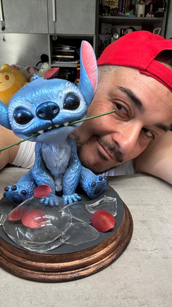 Image of stitch beauty and the beast!