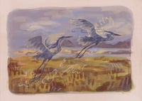 Image 1 of flying herons print