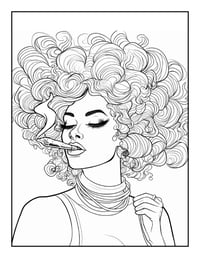 Image 3 of Puffy  Cloudz Adult Coloring book