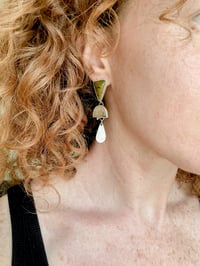 Image 2 of Mossy mismatched earrings 