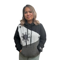 Philippines Flag Black Gray Hoodie 