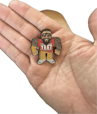 Image 2 of Red & Gold YEET Pin