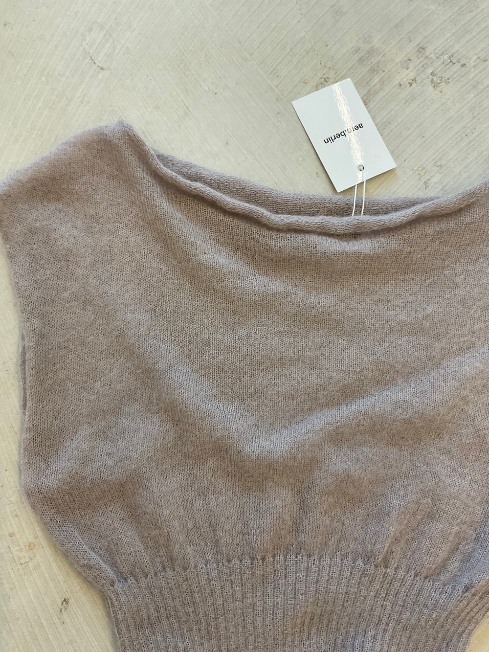 knitted top Luna in dust pink