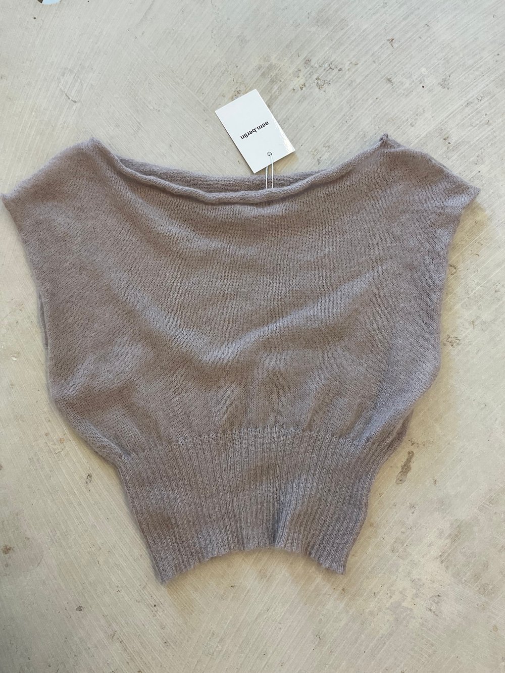 knitted top Luna in dust pink
