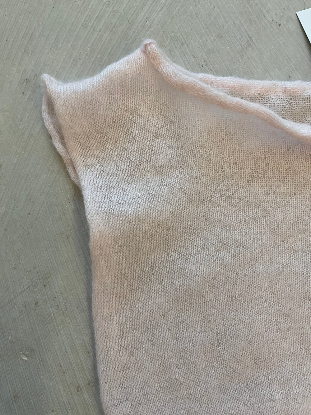 Knitted top Luna in balerina pink 