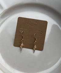 Image 2 of 18k Gold Conch Shell Hooks