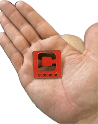Image 2 of Gold C Patch Pin
