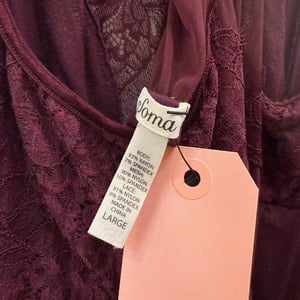 Image of Soma Burgundy Babydoll - Size L