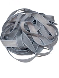 Image 1 of 1PC. BLUE CYLINDER  42" Hand Dyed Finished Edge Silk Wrist Wrap Bracelet/Jewelry/Craft Ribbons