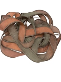 Image 6 of 1PC. CACTUS FLOWER 42" Hand Dyed Finished Edge Silk Wrist Wrap Bracelet/Jewelry/Craft Ribbons