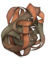 Image 7 of 1PC. CACTUS FLOWER 42" Hand Dyed Finished Edge Silk Wrist Wrap Bracelet/Jewelry/Craft Ribbons