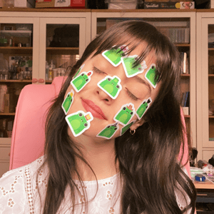 Image of Frogs in Hats Sticker Sheet