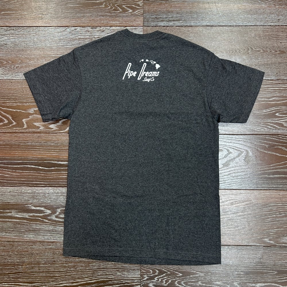 Image of Kaimana Kam Charcoal Blue Men's T-shirt