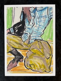 Image 3 of 'Checked Shirt SQUAT' A4 Giclée Print