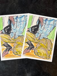 Image 6 of 'Checked Shirt SQUAT' A4 Giclée Print