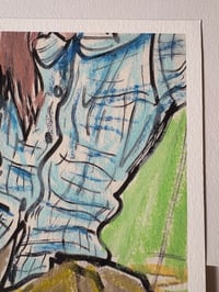 Image 5 of 'Checked Shirt SQUAT' A4 Giclée Print
