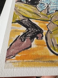 Image 4 of 'Checked Shirt SQUAT' A4 Giclée Print