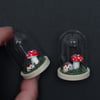 Tiny Mushroom and Fuzzy Hedgehog in a Bell Jar
