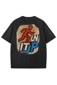 Image 2 of Run it Up Oversized Tee (Black)