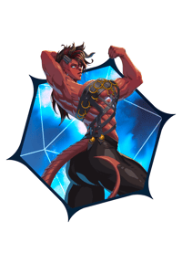 Image 2 of Red Barbarian Sticker