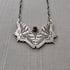 Sterling Silver Tiger Swallowtail Butterflies and Pink Tourmaline Necklace Image 2