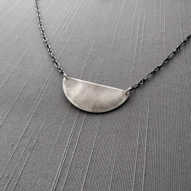 Sterling Silver and Green Chalcedony Serendipity Necklace Image 5