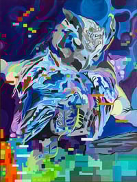 Image 1 of Abeyance, Great Horned Owl, print