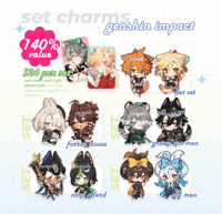 Image 1 of Genshin Charm Sets [PRE-ORDER]