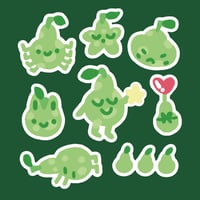 Image 1 of Leo the Pear Sticker Sheet (dark + light versions)