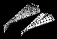 Image 5 of Star Wars Armada Dark Empire ECLIPSE SUPER Star Destroyer Raw OR Fully hand-painted Model 3D 12k Res