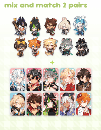 Image 2 of Genshin Build-Your-Meowie Charm Set [PRE-ORDER]