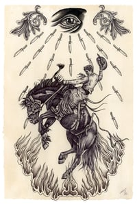 Image 1 of Flaming Cowboy - Jason Scarr