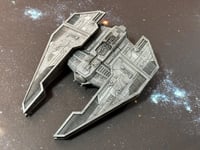 Image 6 of Star Wars Armada Sith Fury Interceptor Raw unpainted SW Legends 12k HRres 3D