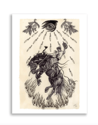 Image 2 of Flaming Cowboy - Jason Scarr