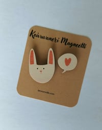 Image 1 of Puhekupla magneettisetti, pupu