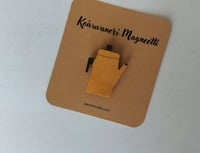 Image 2 of Keltainen kahvipannu magneetti