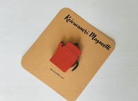 Image 2 of Punainen kahvipannu magneetti