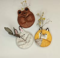 Image 2 of Ympyrä magneetti, pupu savityö