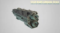 Image 8 of HALO Fleet Battles (Star Wars Armada scale) UNSC Autumn-Class Heavy Cruiser Hand-Painted or Raw 14k 