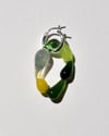 Mono boucle Jaune et verte