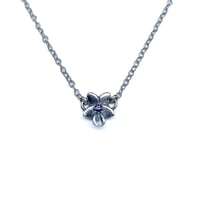 Image 1 of Violet necklace in sterling silver or gold w/ amethyst