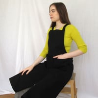 Image 7 of Ultimate Makers Apron - Cargo Pockets, Adjustable Crossback, Split Leg. Tough Black Canvas No23:2