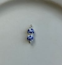 Stainless Steel Double Ceramic Charm