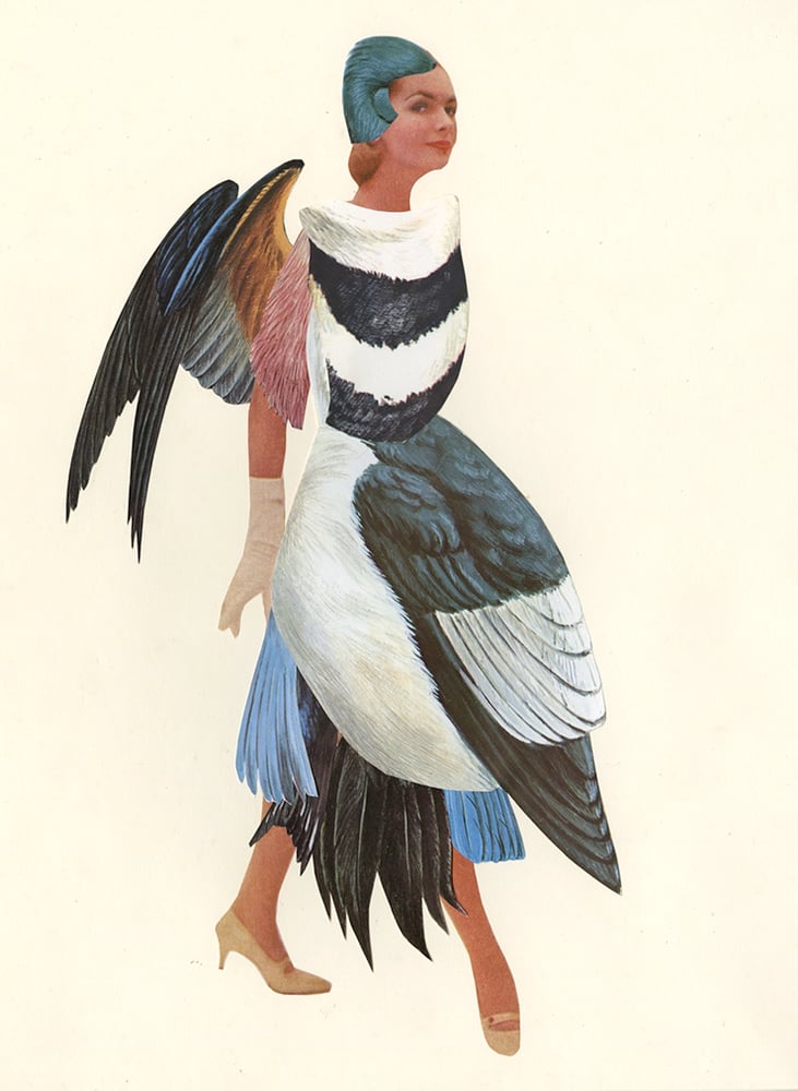 Image of These are the days when birds come back. original collage