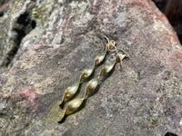 Brass Twist Earrings