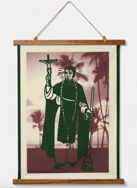 Patron Saint Palms Tapestry 