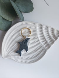Image 2 of Gray Shimmer Shark Keychain 